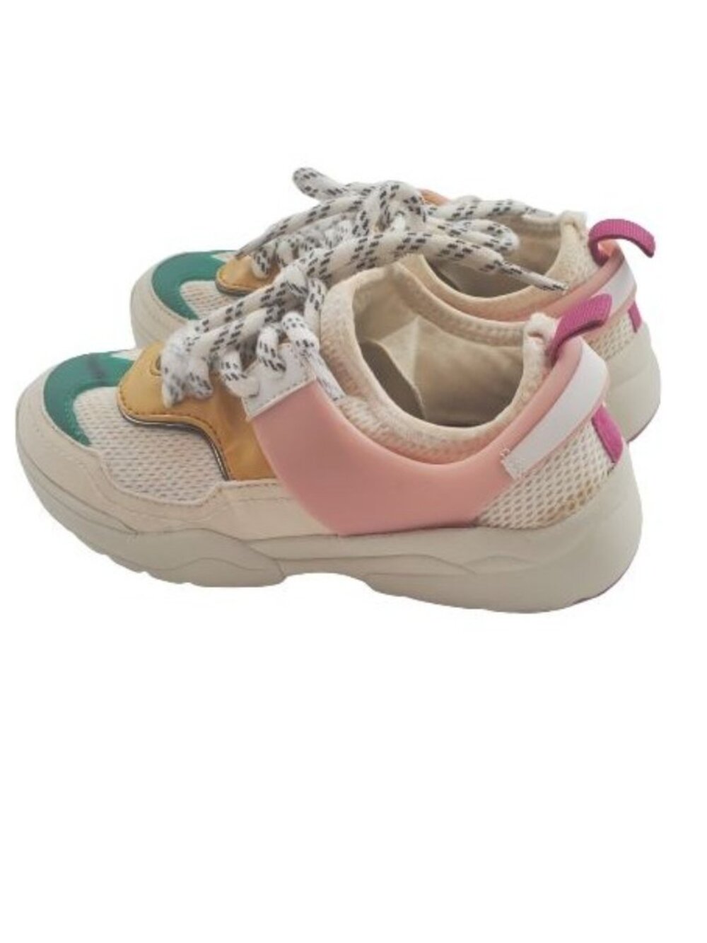 Zara Kids Girls Unisex Multicolored Colorblock Lace Up Sneakers Size EU-31/US-13 - Picture 9 of 14